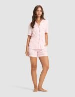 Women's Bamboo Stretch-Knit Short Sleeve Pajama Top - Image 64
