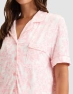 Women's Bamboo Stretch-Knit Short Sleeve Pajama Top - Image 65