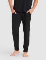 Men's Bamboo Stretch-Knit Short Sleeve Tee & Pant Pajama Set - Image 11