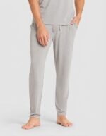 Men's Bamboo Stretch-Knit Short Sleeve Tee & Pant Pajama Set - Image 16