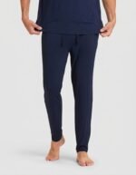 Men's Bamboo Stretch-Knit Short Sleeve Tee & Pant Pajama Set - Image 19