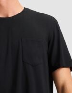 Men's Bamboo Stretch-Knit Short Sleeve Tee & Pant Pajama Set - Image 10