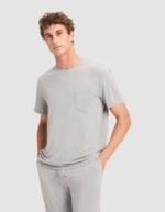 Men's Bamboo Stretch-Knit Short Sleeve Tee & Pant Pajama Set - Image 14